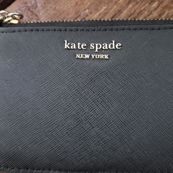 Kate Spade Black Zip Card Holder - Picture 3 of 6